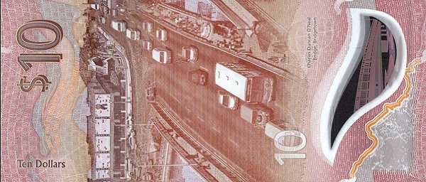 Барбадос: 10 долларов 2022-2024 г. (реверс)