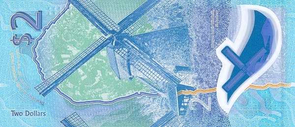 Барбадос: 2 доллара 2022-2024 г. (реверс)